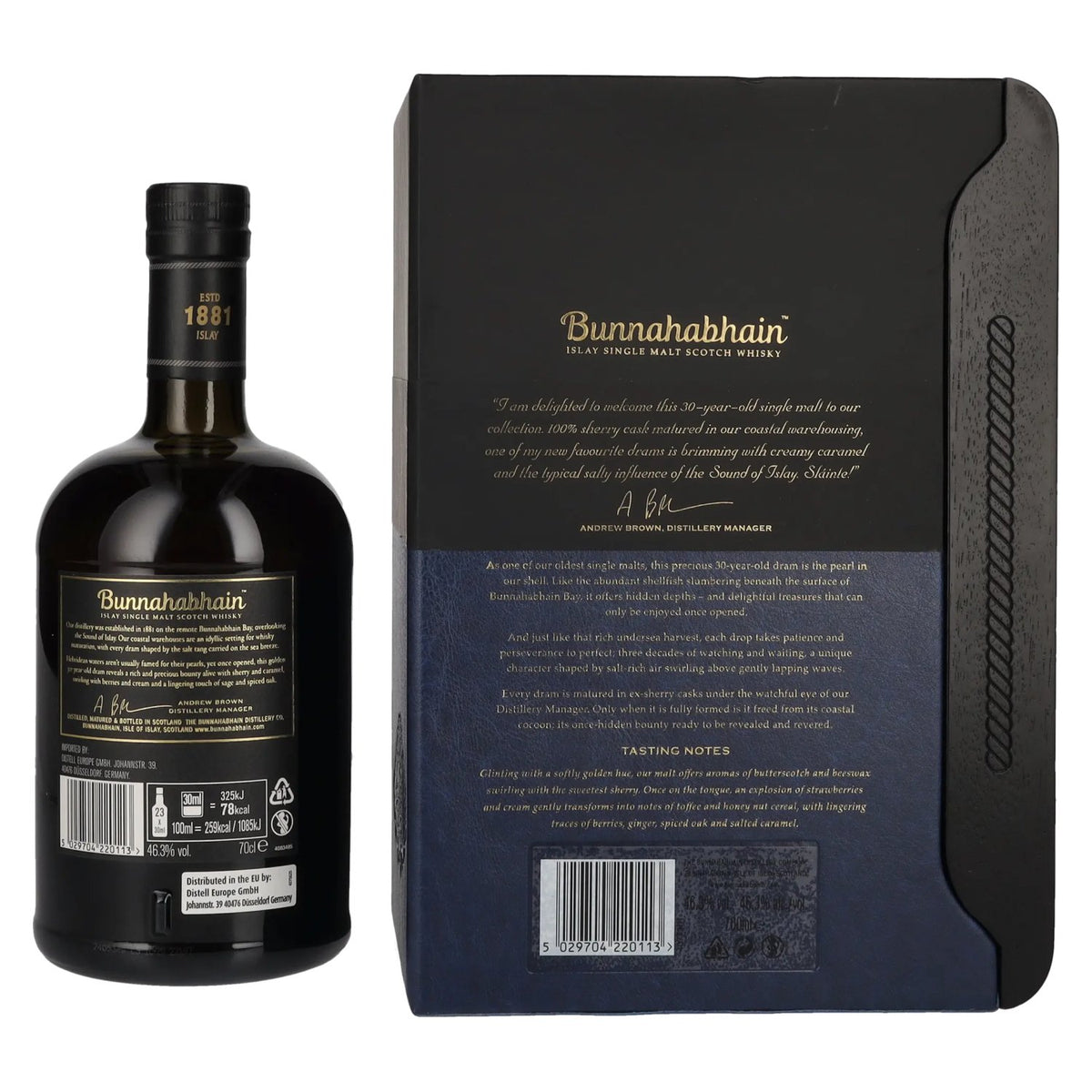 Bunnahabhain 30 Years Old Islay Single Malt Scotch Whisky 46,3% Vol. 0,7l in gift box