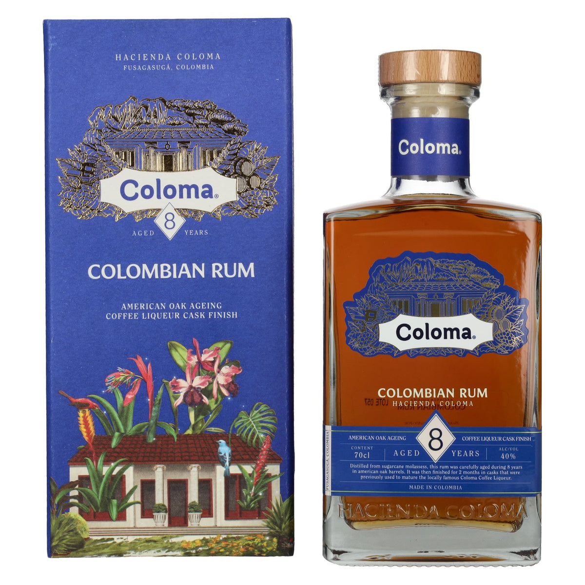 Ron Coloma 8 Years Old 40% Vol. 0,7l in gift box