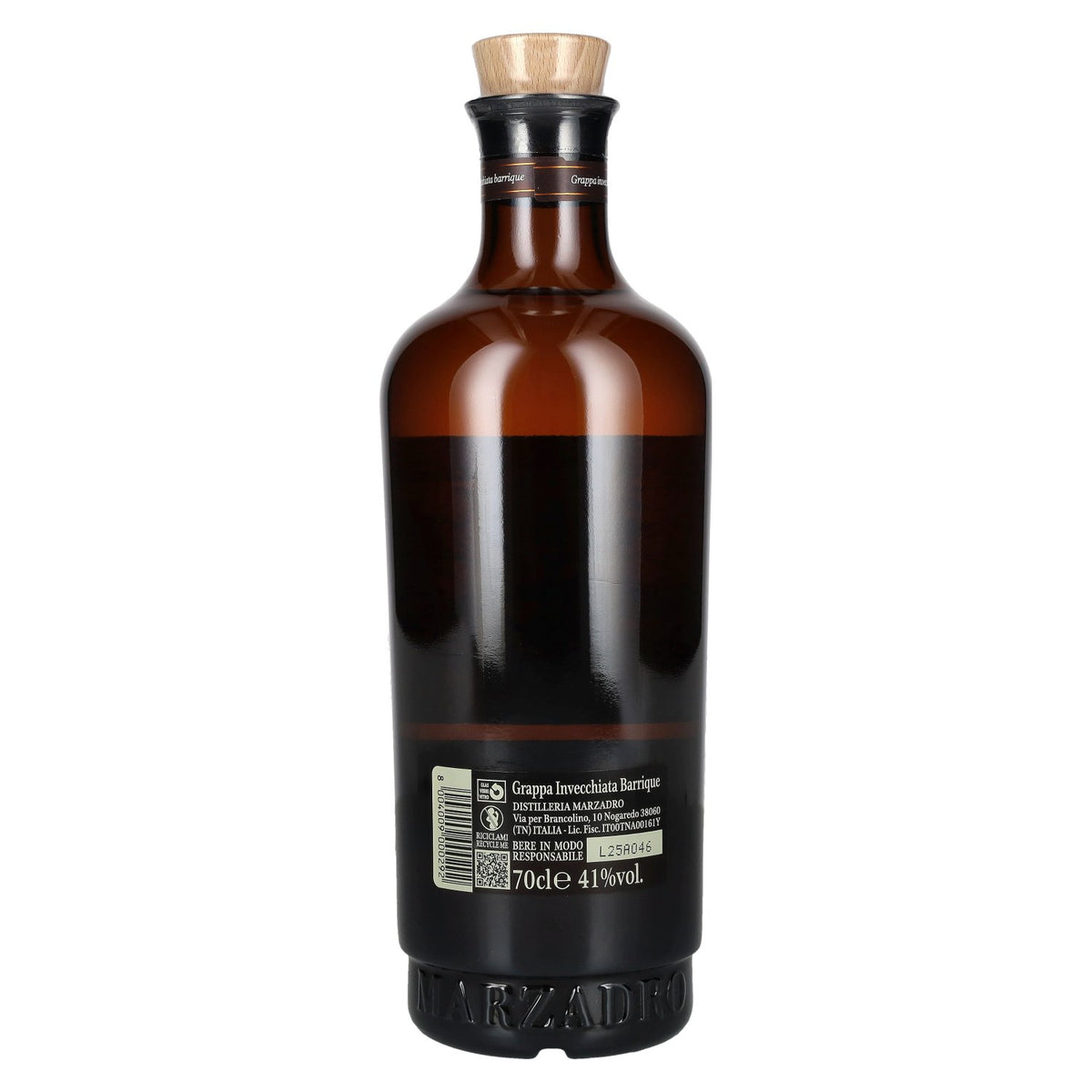 Marzadro TRENTINA Grappa Barrique Morbida 41 % vol. 0,7 l
