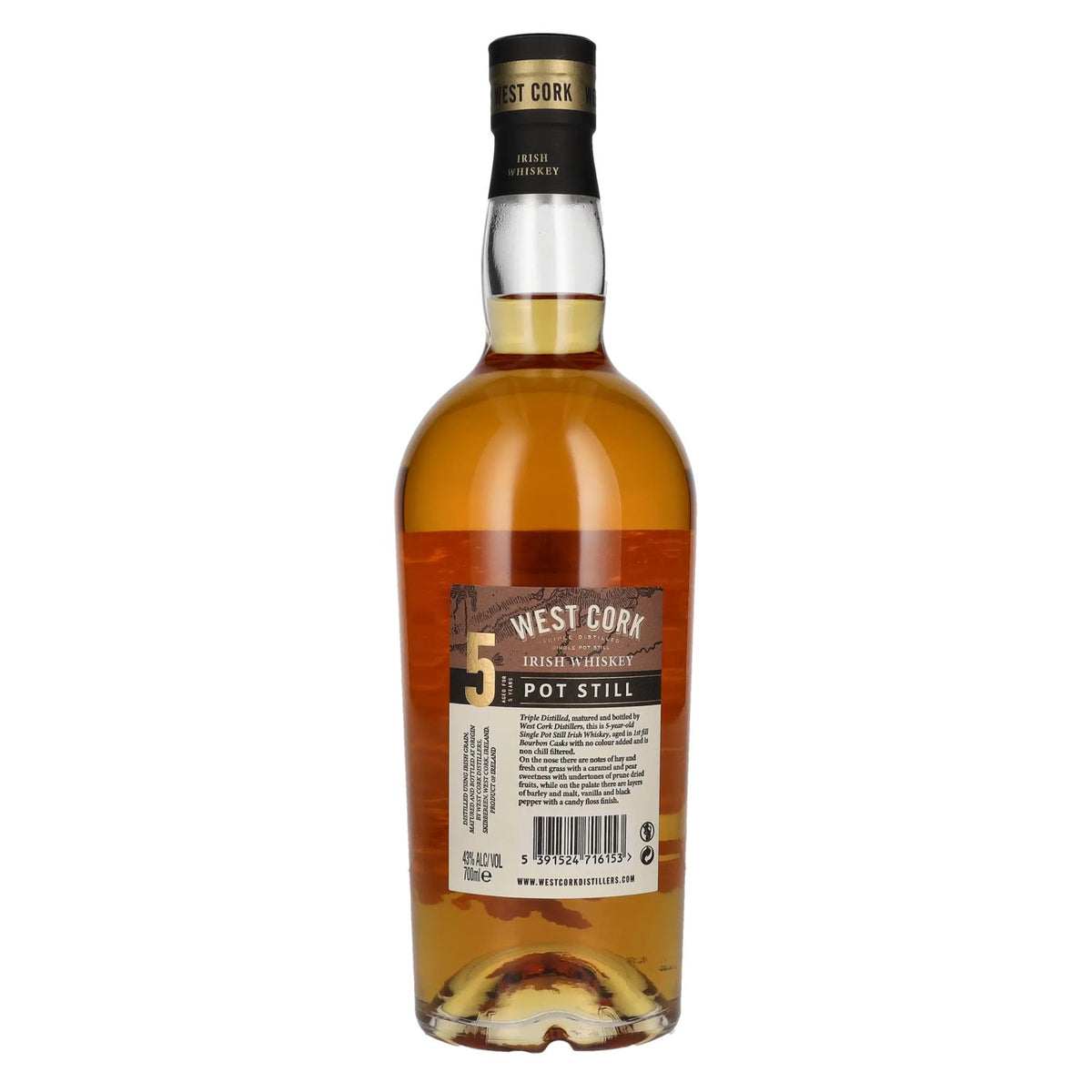 West Cork Irish Whiskey 5 Years Old Pot Still 43% Vol. 0,7l