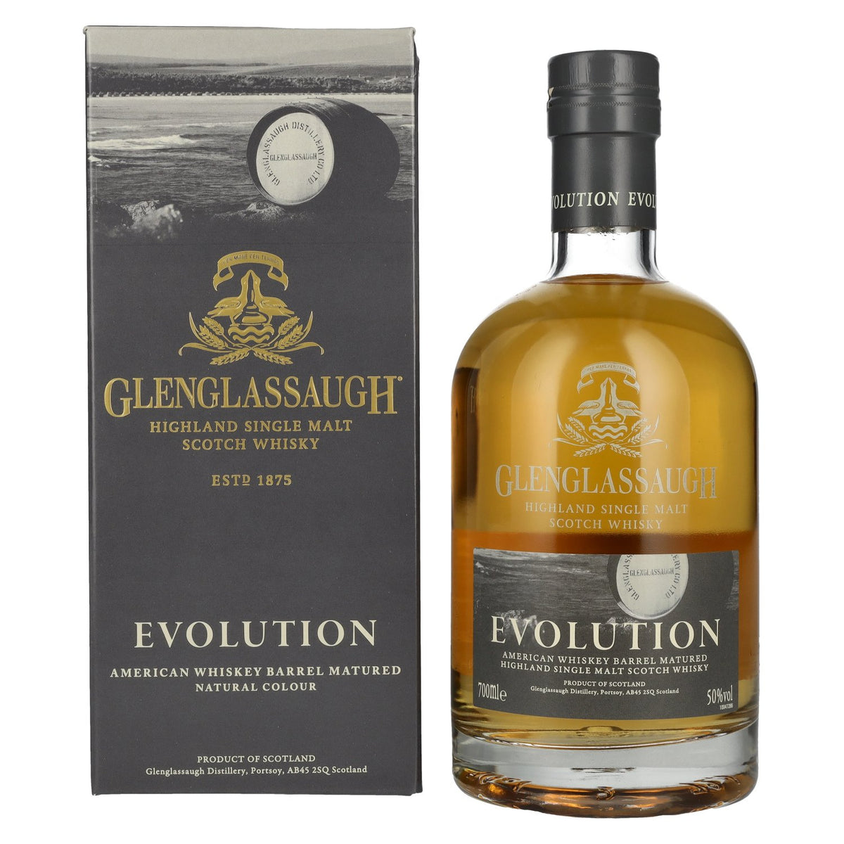 Glenglassaugh EVOLUTION Highland Single Malt Scotch Whisky 50% vol. 0,7l en boîte cadeau