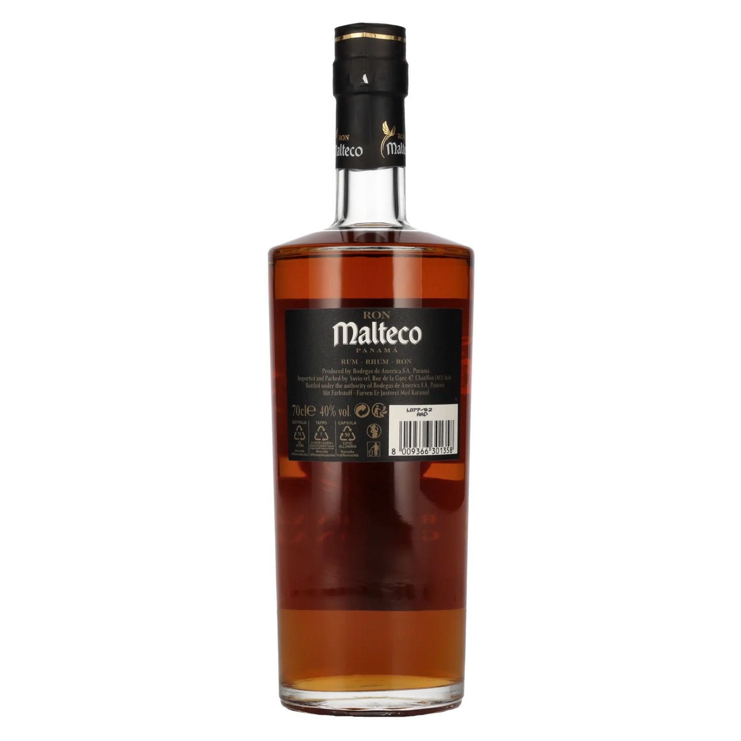 Ron Malteco Panamá 6 Años Reserva Genuina 40% Vol. 0,7l