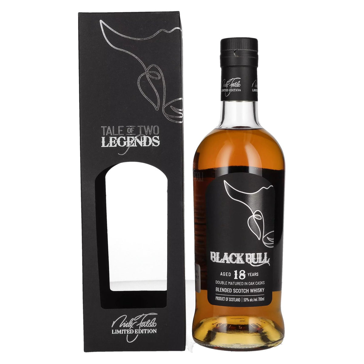 Duncan Taylor Black Bull 18 Years Old Nick Faldo Limited Edition 50% Vol. 0,7l en boîte cadeau