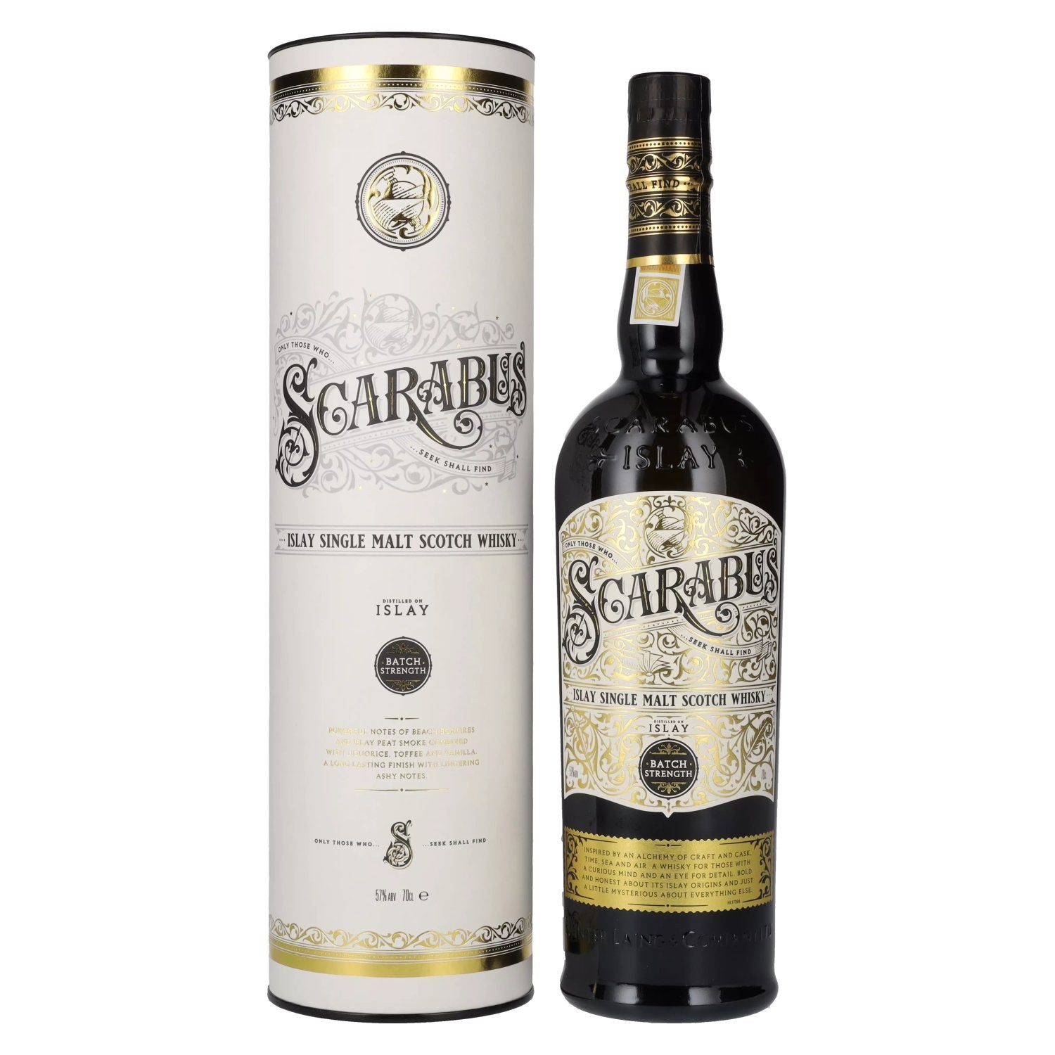 Hunter Laing SCARABUS Islay Single Malt BATCH STRENGTH 57% Vol. 0,7l in gift box