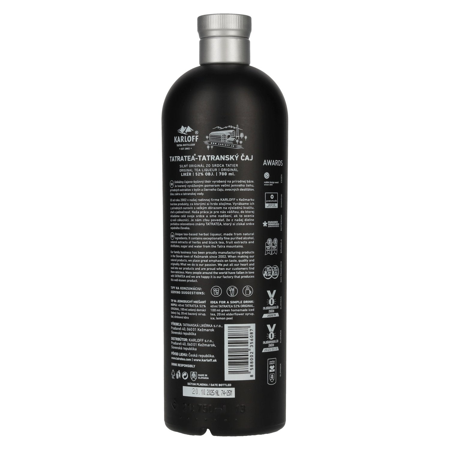 TATRATEA Original Tea Liqueur 52% Vol. 0,7l