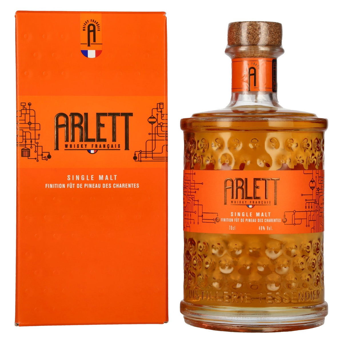 ARLETT Finition Fût de Pineau des Charentes Single Malt Whisky 48% Vol. 0,7l in gift box