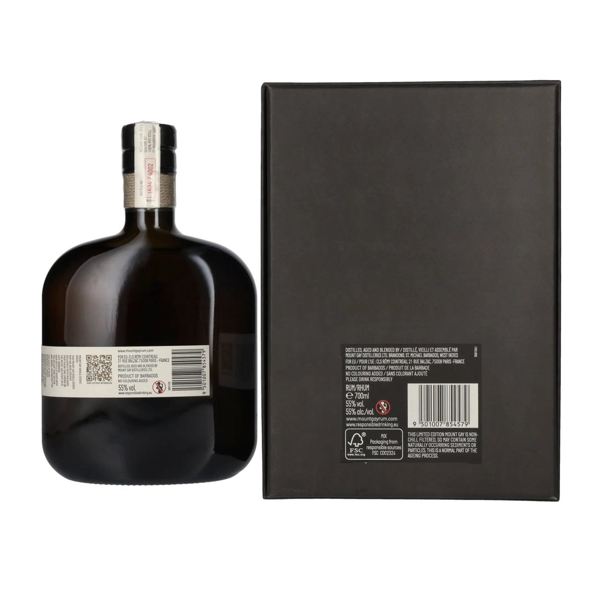 Mount Gay Single Estate Series n° 23/1, 55 % vol., 0,7 l, dans un coffret cadeau