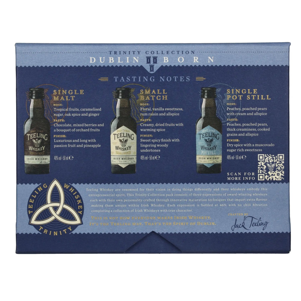 Teeling Whiskey TRINITY PACK Irish Whiskey 46% Vol. 3x0,05l