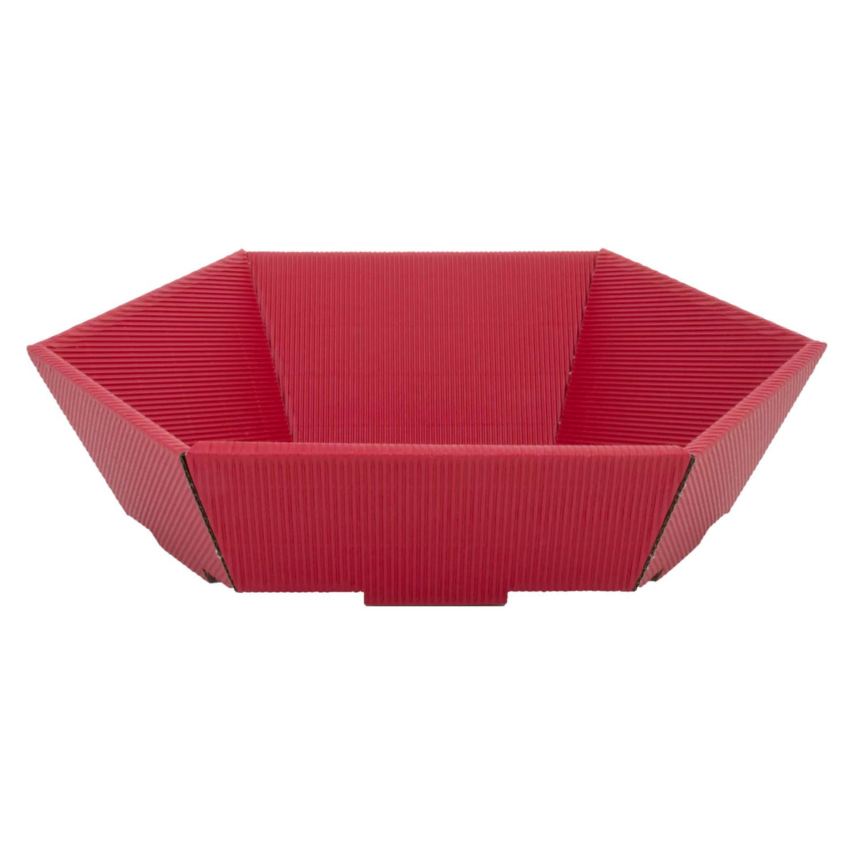 Hexagonal Gift Basket, RED, small, 27 x 29 x 10.5 cm