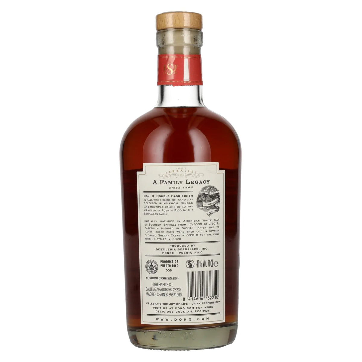 Don Q Double Cask SHERRY CASK FINISH Rum 41% Vol. 0,7l