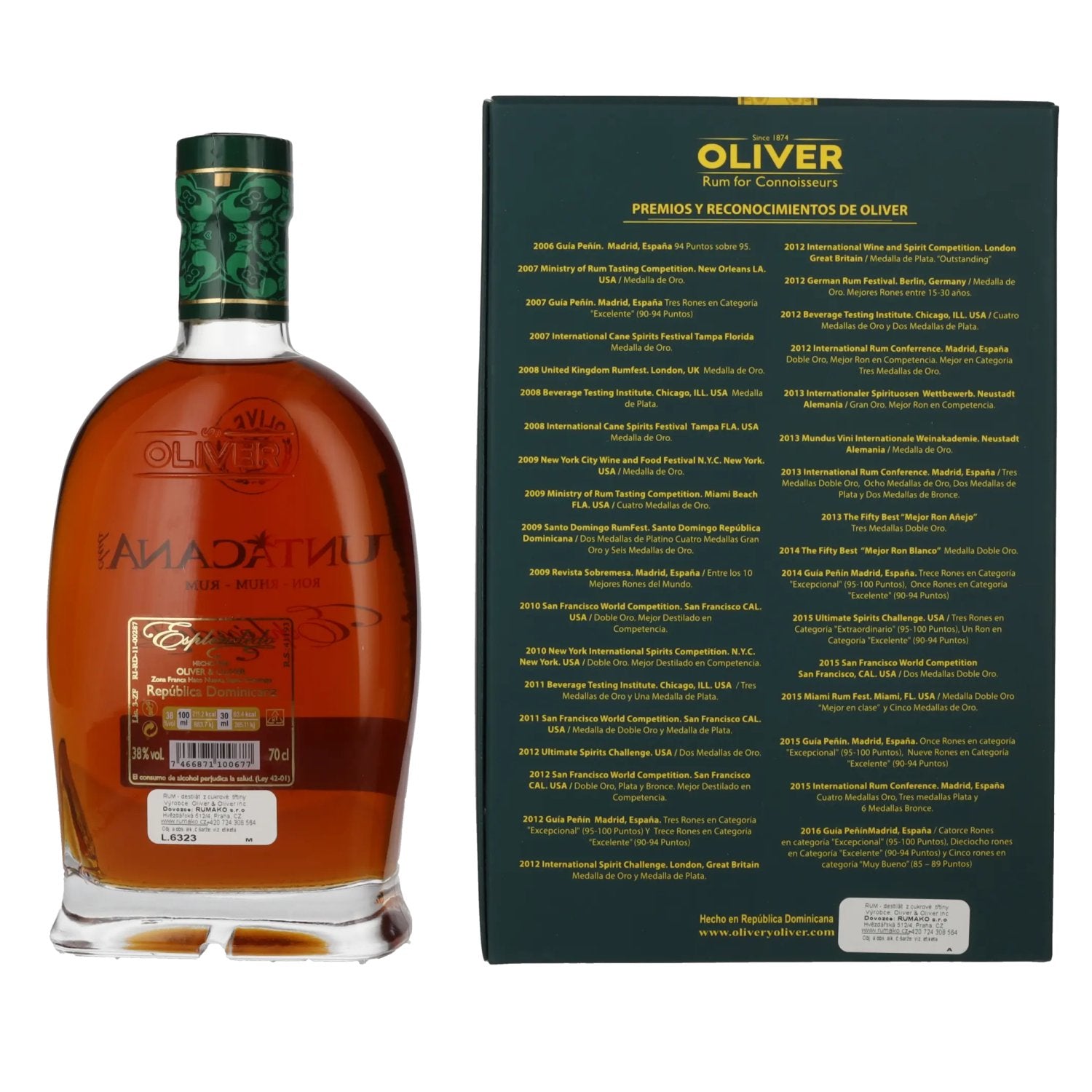 Puntacana Club Espléndido Roner 38% Vol. 0,7l in gift box