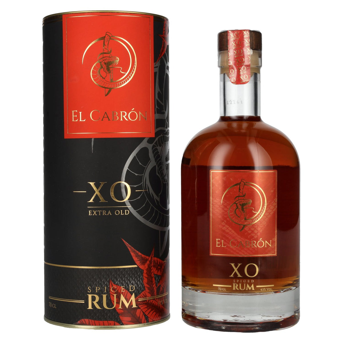 El Cabrón XO Extra Old Spiced Rum 43% vol. 0,7l en boîte cadeau