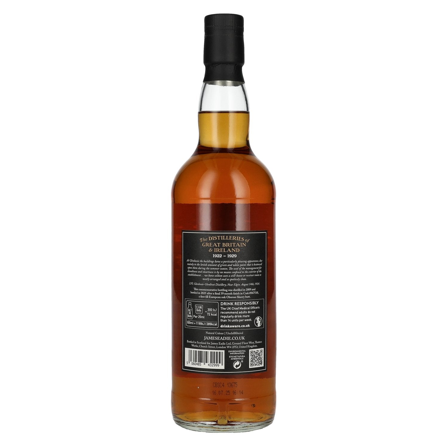 James Eadie GLENLOSSIE 16 Years Old Single Malt #367510 52,4% Vol. 0,7l