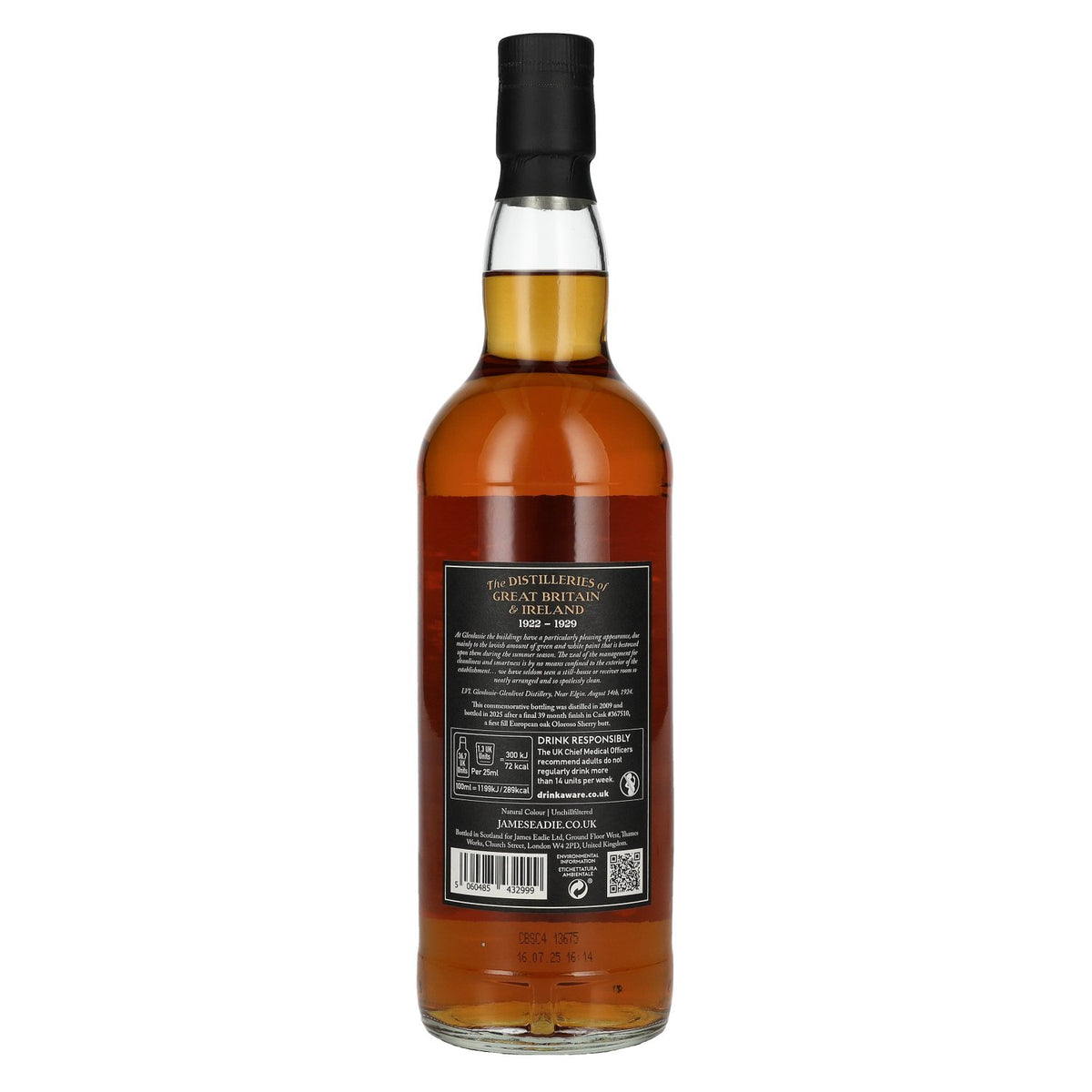 James Eadie GLENLOSSIE 16 Years Old Single Malt #367510 52,4% Vol. 0,7l