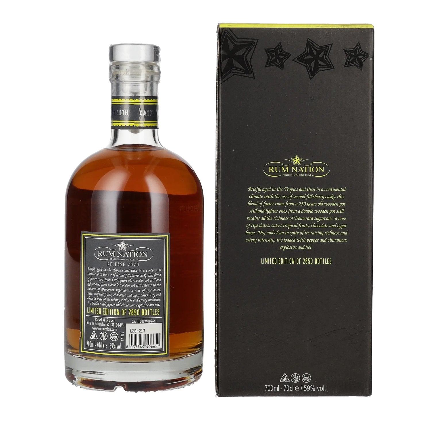 Rum Nation British Guyana 7 Years Old Limited Edition 59% Vol. 0,7l in Geschenkbox