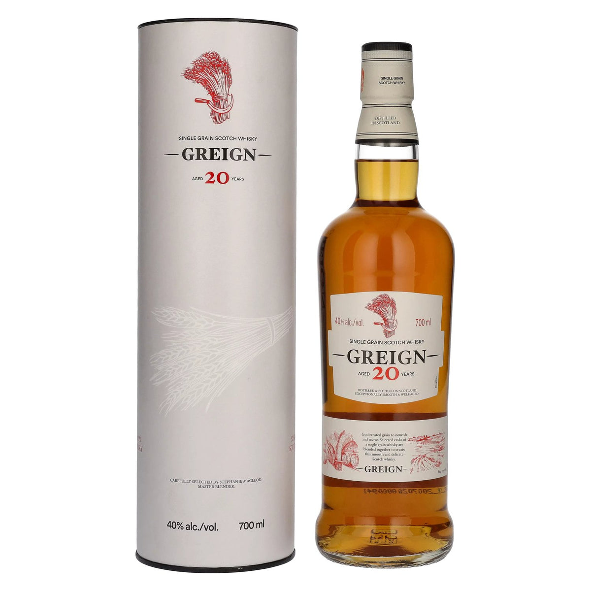 Greign 20 Years Old Single Grain Scotch Whisky 40% Vol. 0,7l en boîte cadeau