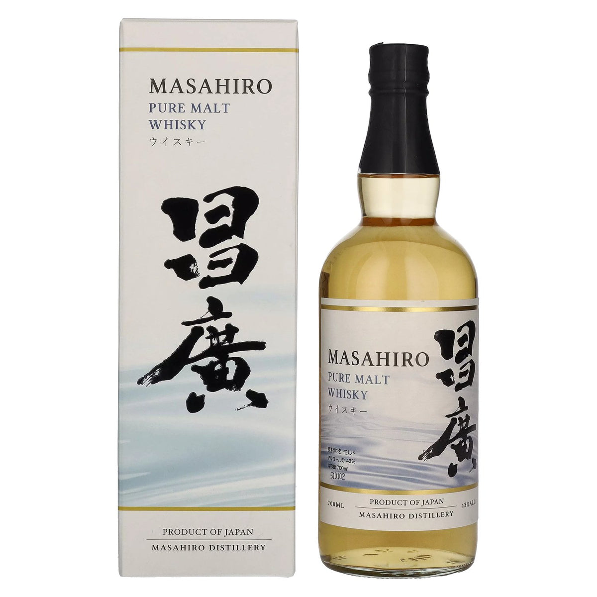 Masahiro Pure Malt Whisky 43% Vol. 0,7l in gift box
