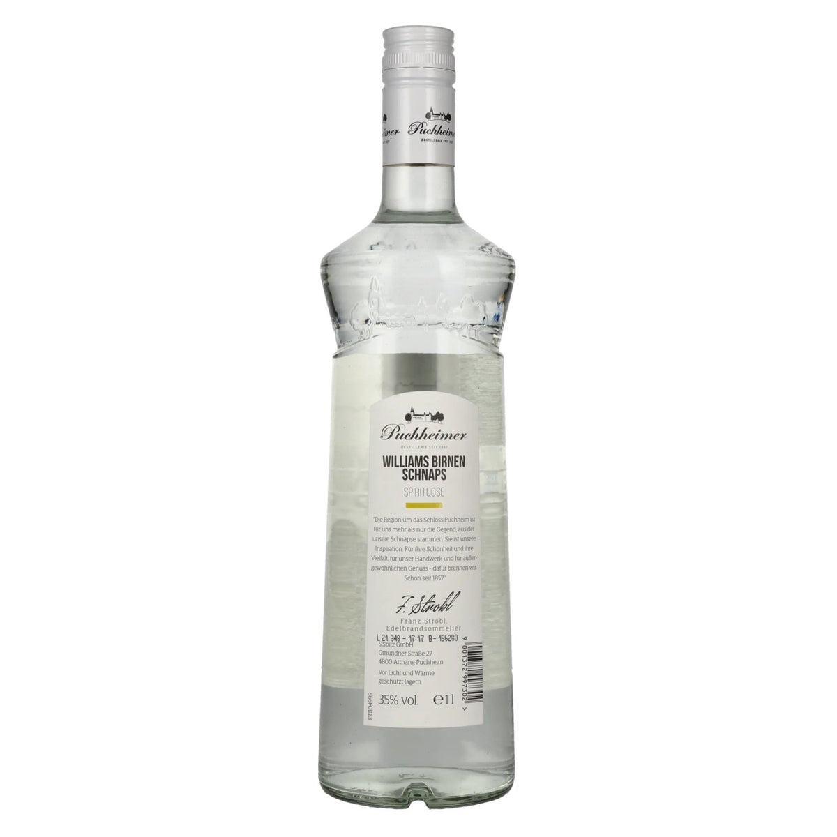 Puchheimer Williamsbirnen Schnaps 35% Vol. 1l