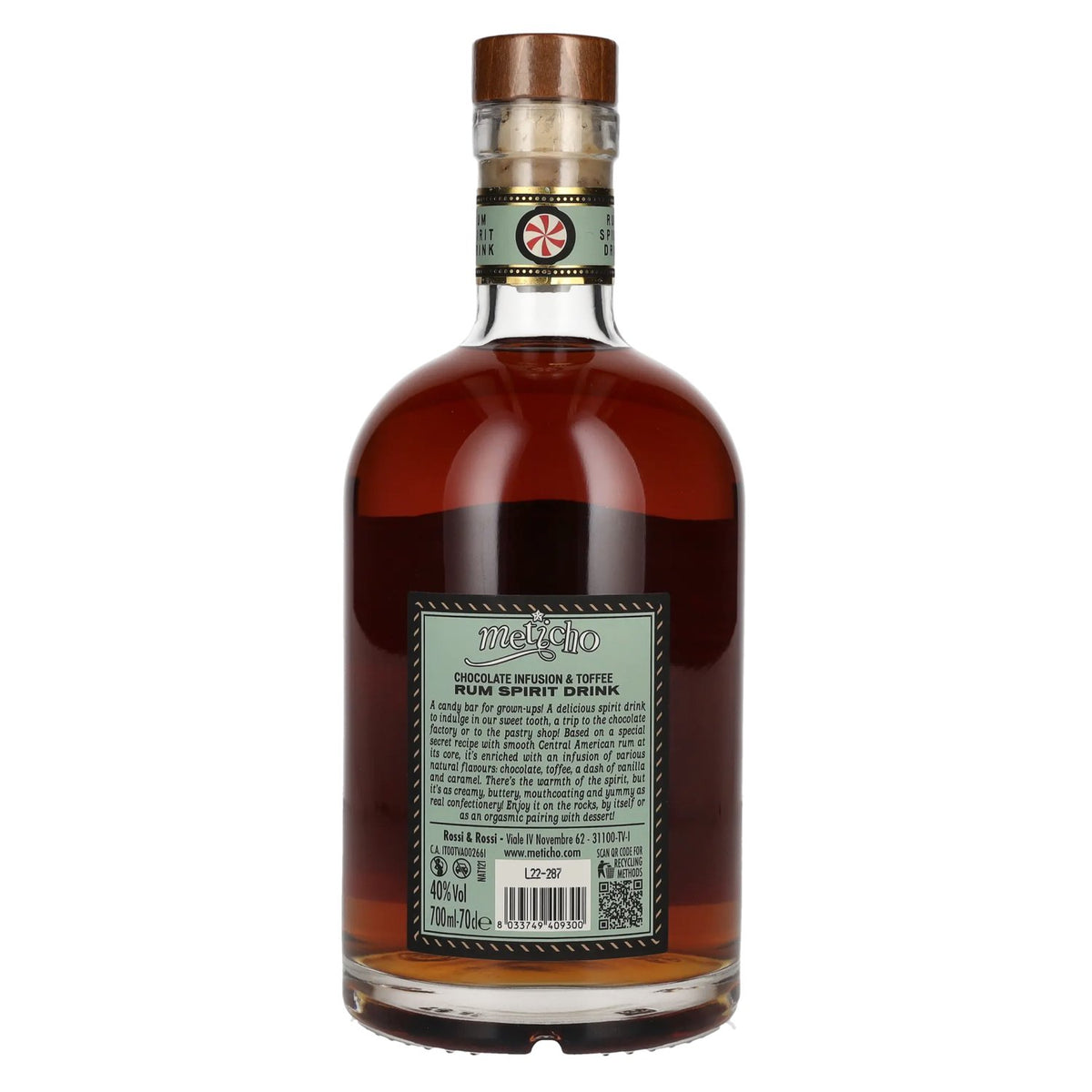Rum Nation Meticho Chocolate Infusion & Toffee Rum Spirit Drink 40% Vol. 0,7l