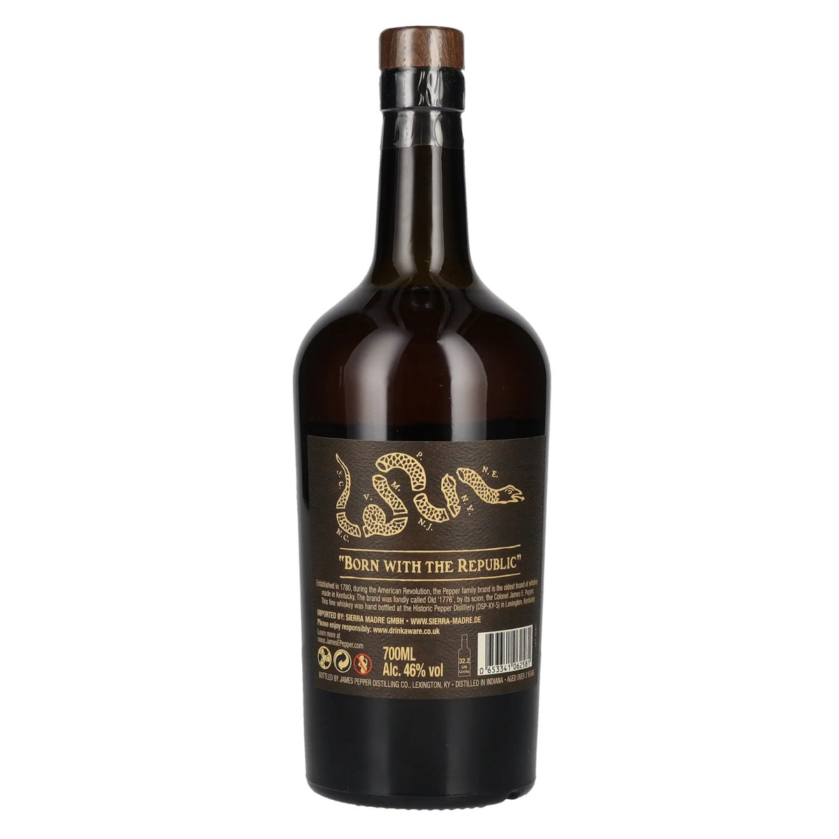 1776 James E. Pepper Straight BOURBON Whiskey 46% Vol. 0,7l
