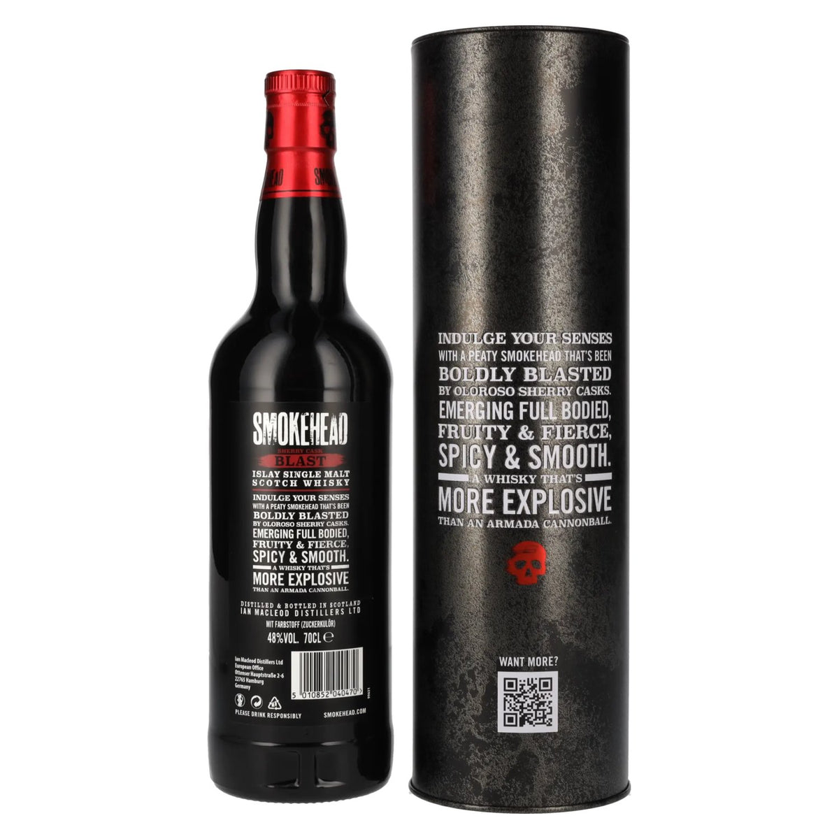 Smokehead SHERRY CASK BLAST Limited Edition 48% Vol. 0,7l in Tinbox