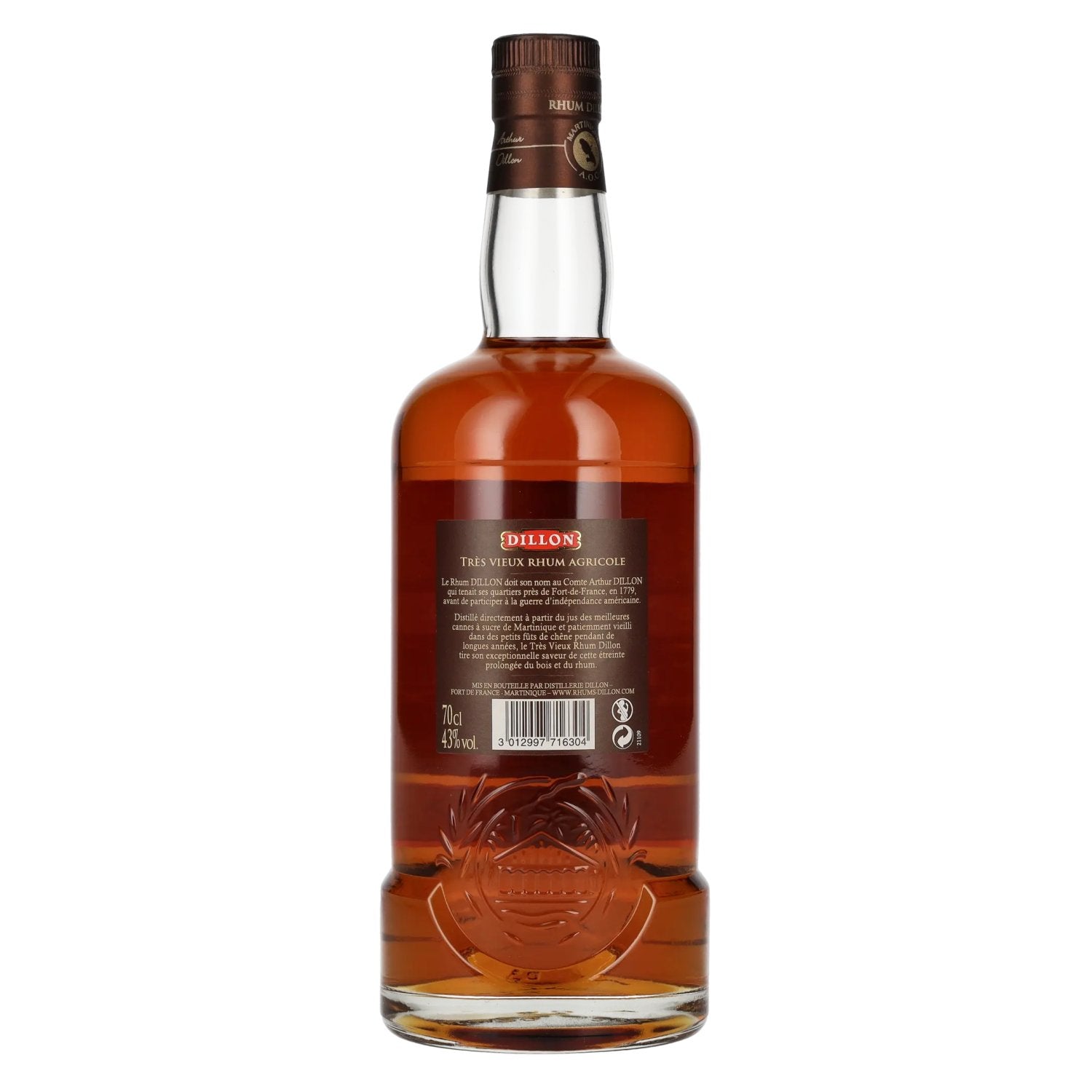 Dillon V.S.O.P. Très Vieux Rhum Agricole 43% Vol. 0,7l
