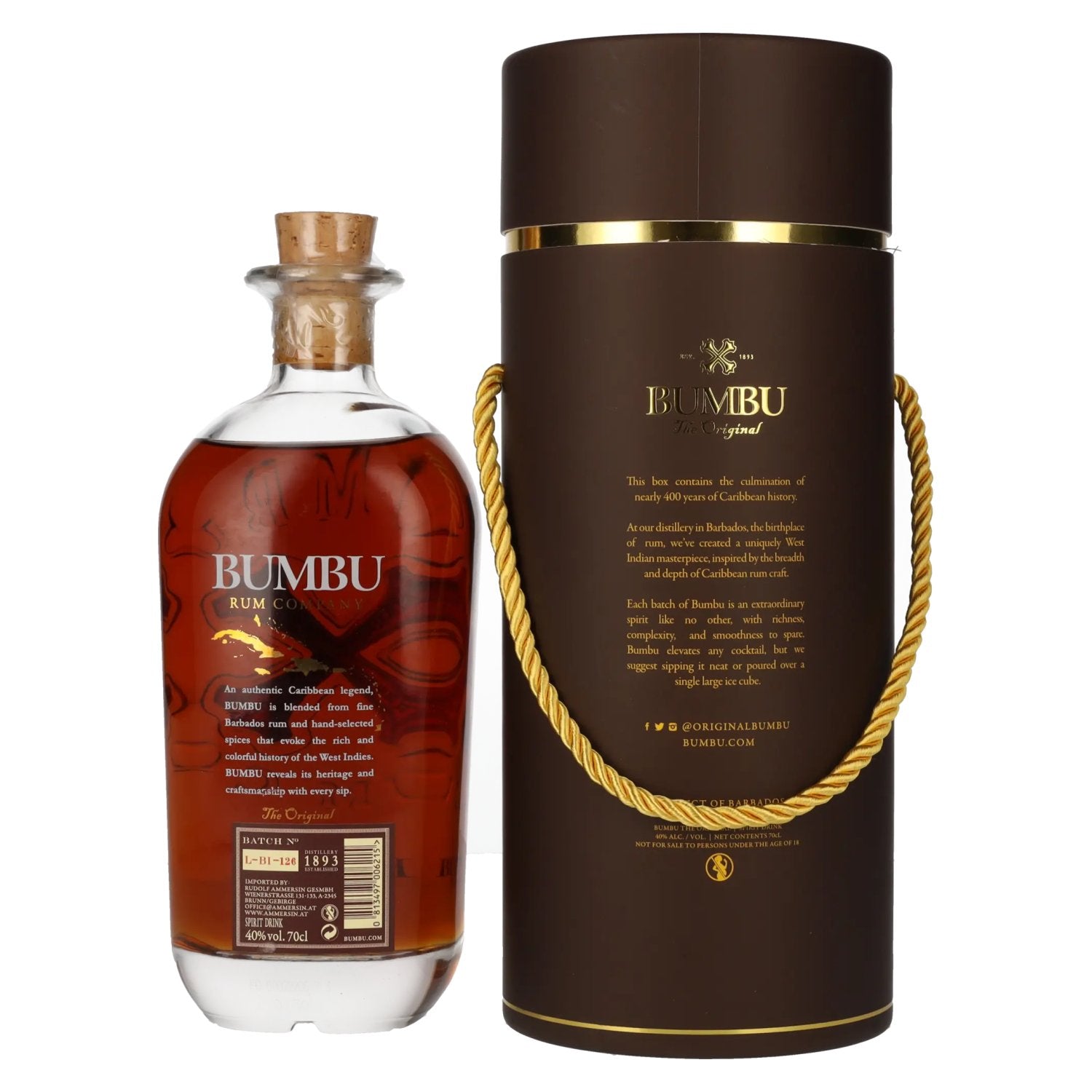 Bumbu The Original Spirit Drink Gift Set Edition 40% Vol. 0,7l in gift box