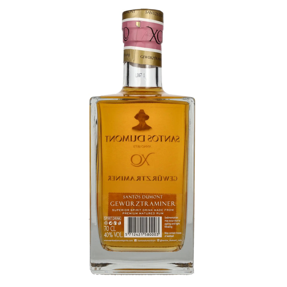 Santos Dumont XO Gewürztraminer Superior Spirit Drink 40% vol. 0,7l