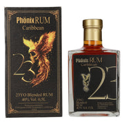 Rhum mélangé des Caraïbes Phönix 23 ans d'âge, édition « Black Design », 40 % vol., 0,5 l, dans un coffret cadeau