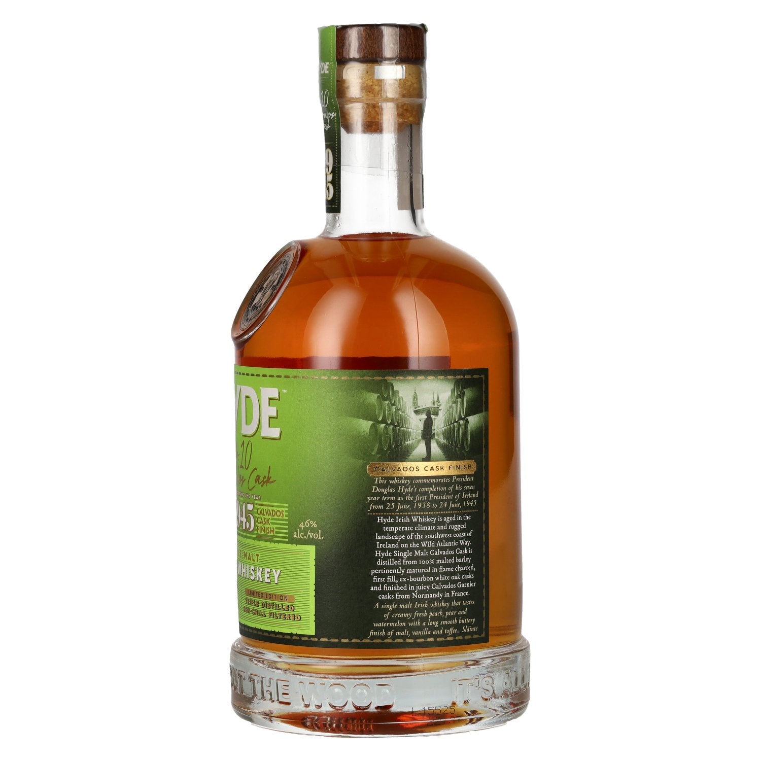 Hyde No.10 CALVADOS CASK 1945 Single Malt Irish Whiskey 46% Vol. 0,7l