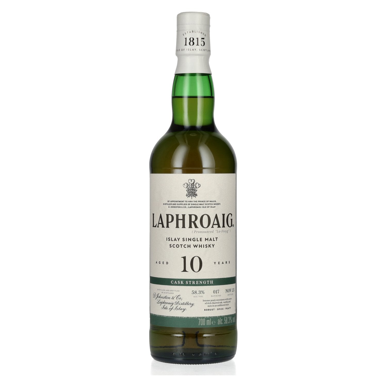 Laphroaig 10 Years Old Cask Strength Batch 17 58,3% Vol. 0,7l