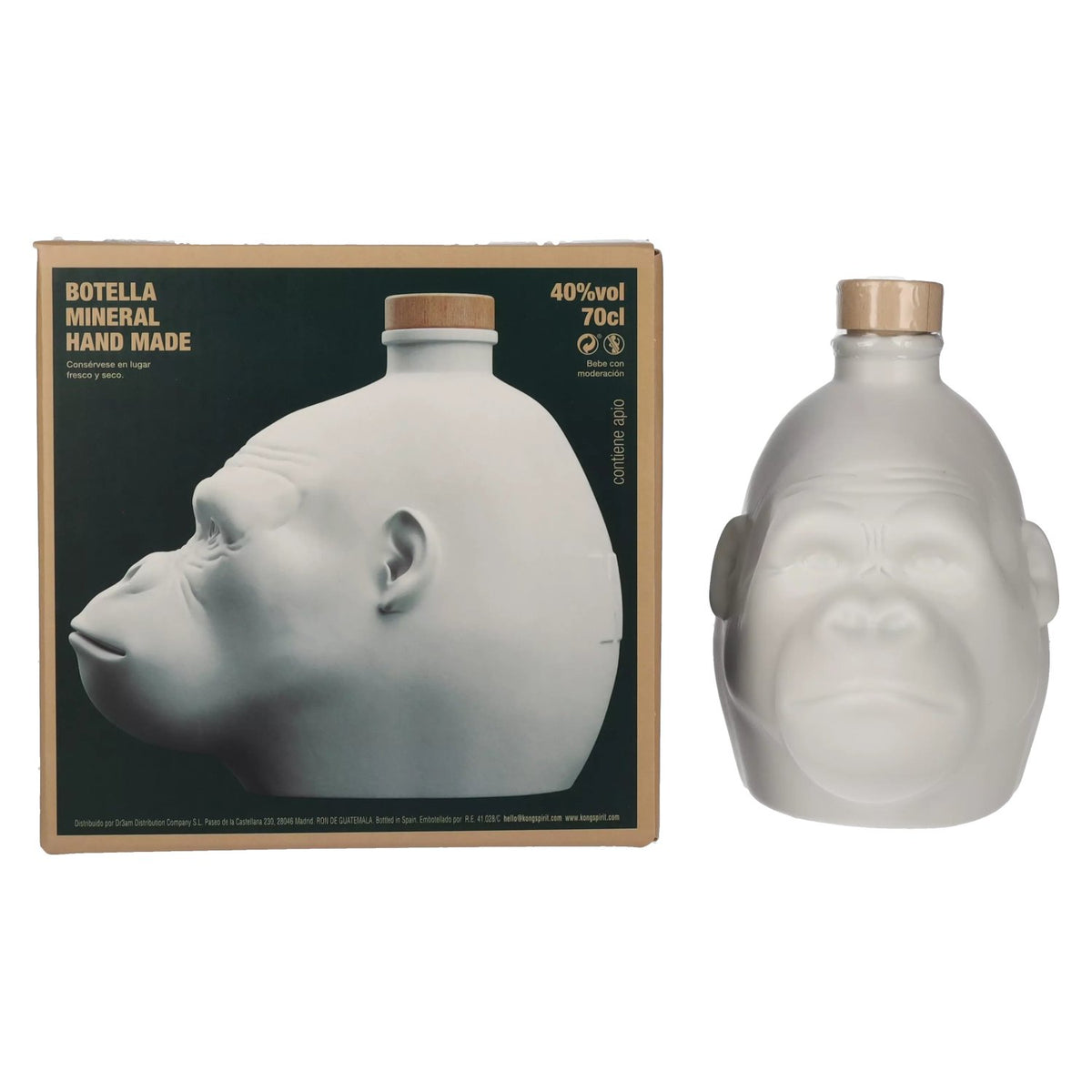 Kong Rainforest Spiced Rum White 40% Vol. 0,7l in gift box