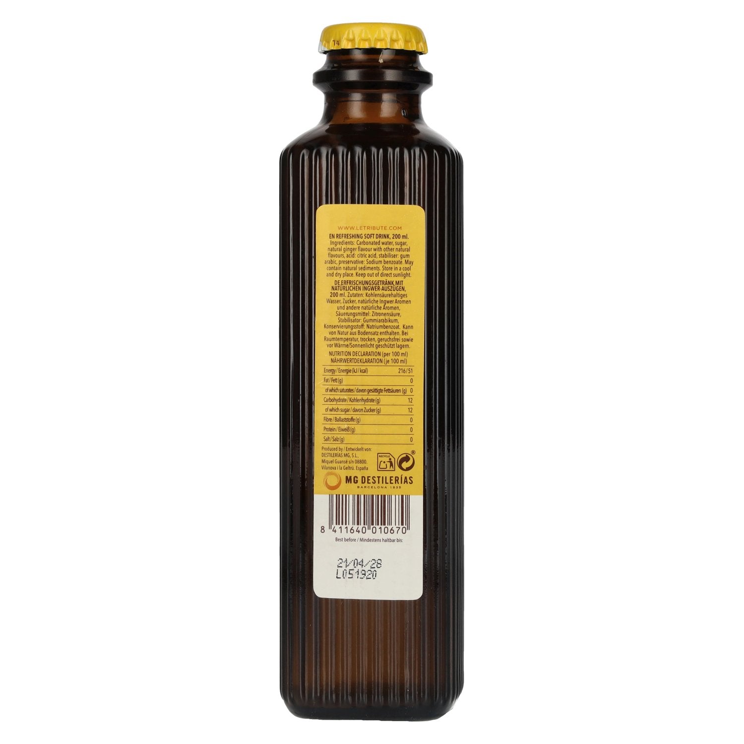 Le Tribute Ginger Beer 24 x 0,2 l