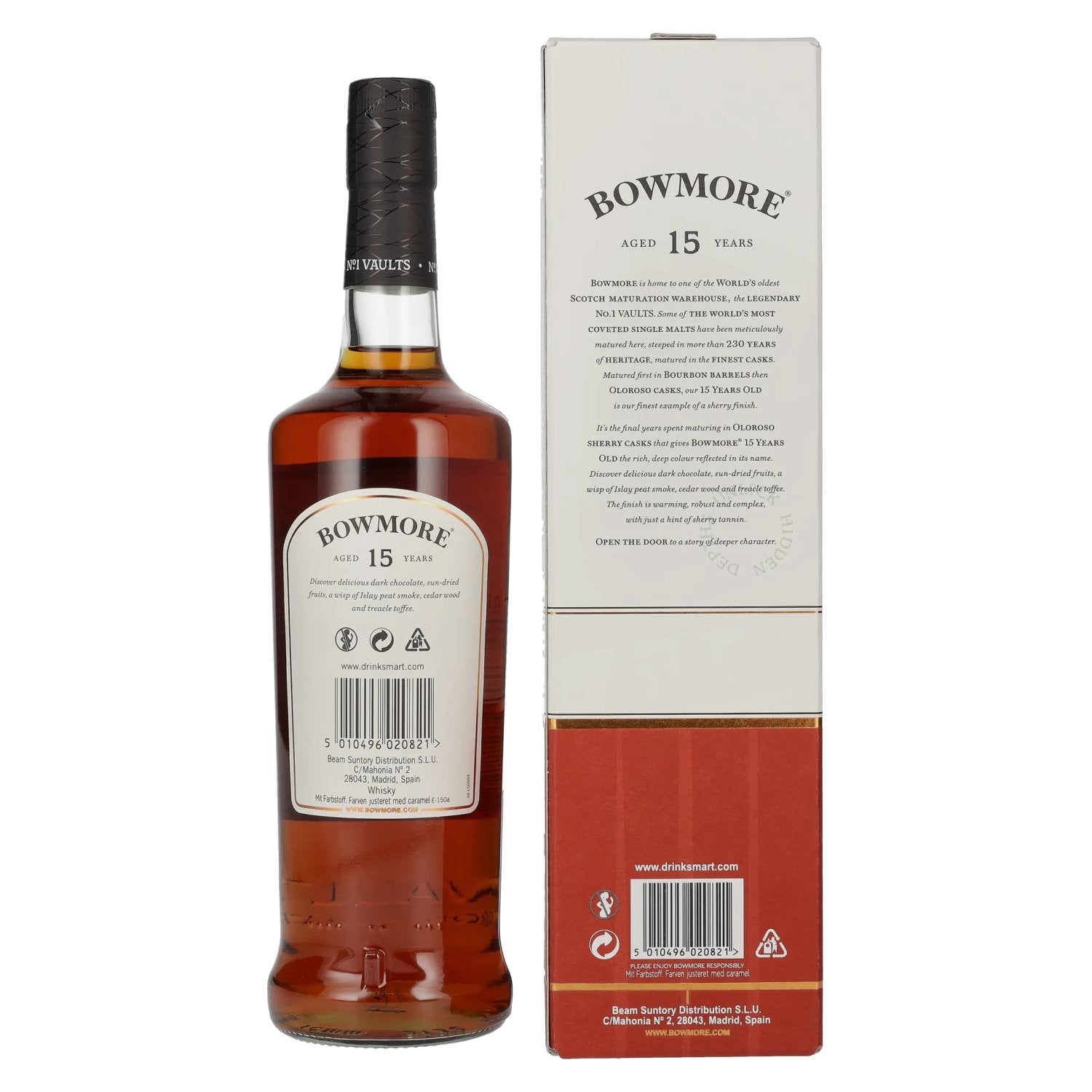 Bowmore 15 Years Old Islay Single Malt 43% Vol. 0,7l in gift box