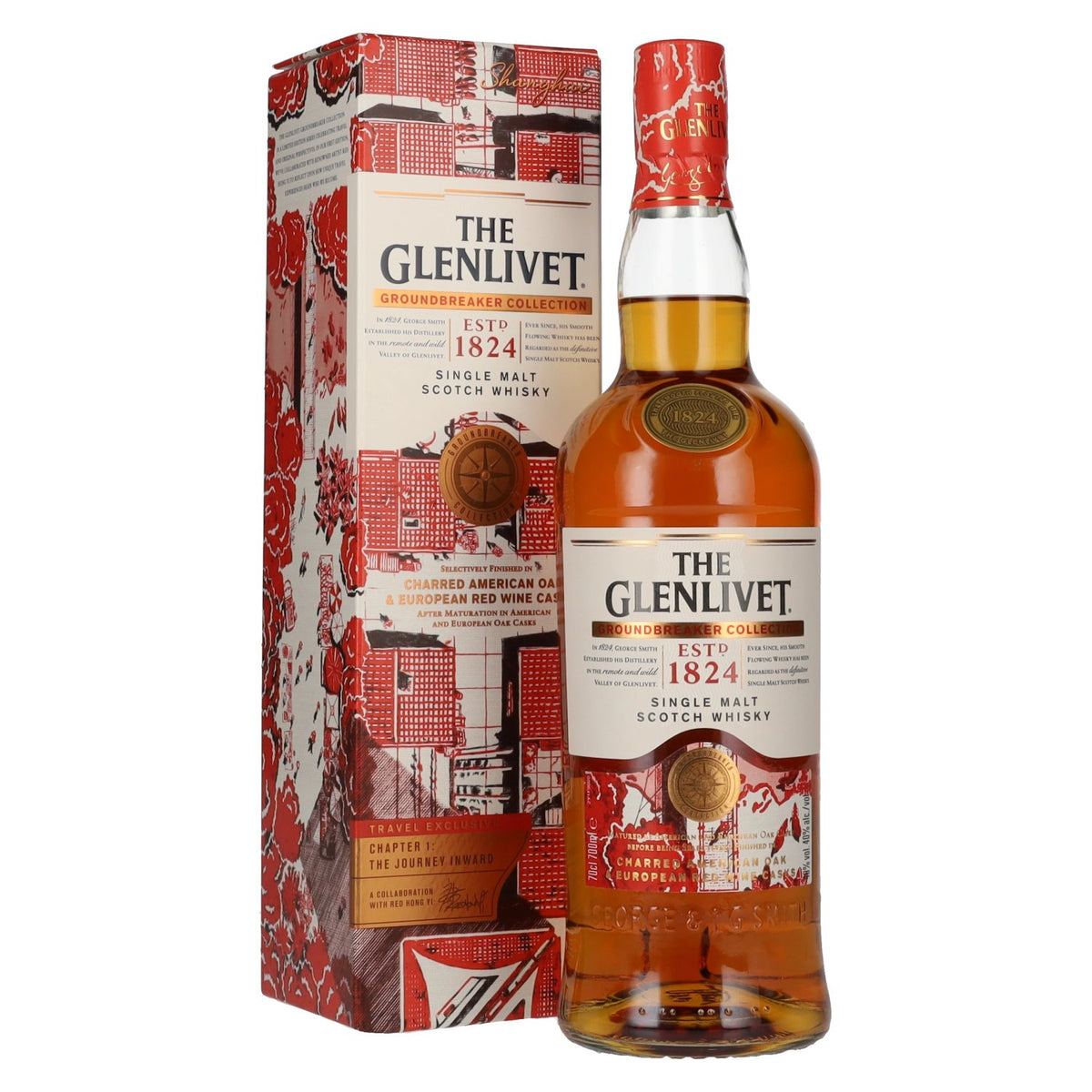 The Glenlivet GROUNDBREAKER COLLECTION Single Malt Whisky 40% Vol. 0,7l in gift box