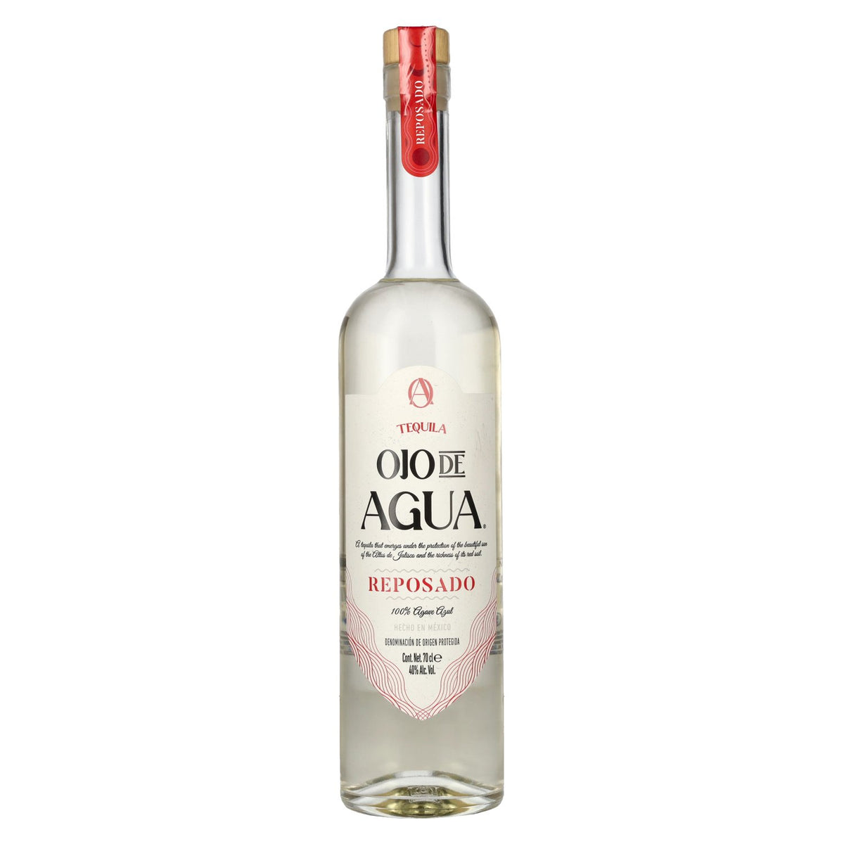Ojo de Agua Reposado Tequila 100% Blue Agave 40% ABV 0.7 l