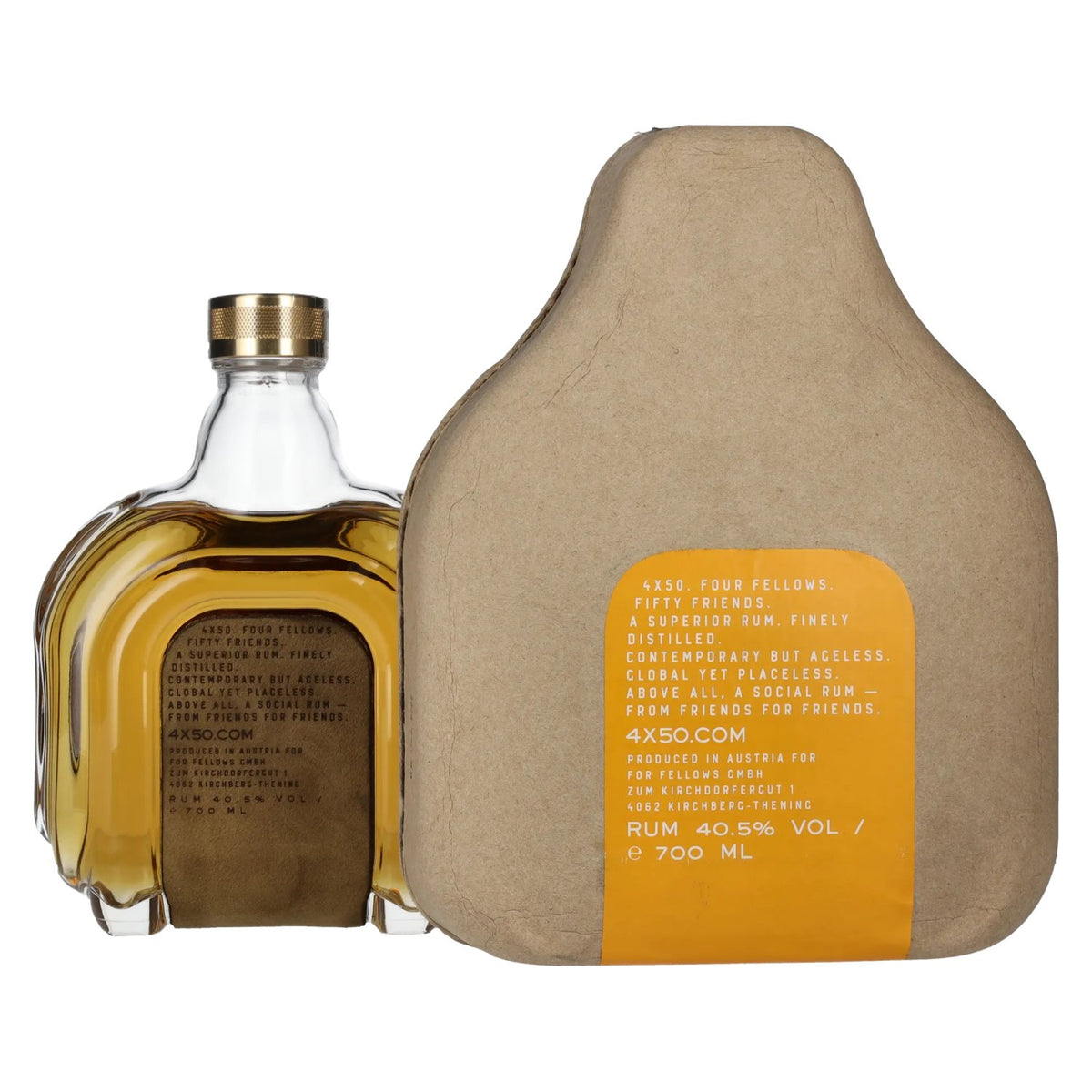 4X50 R.N.P. Finely Distilled Superior Rum 40,5% Vol. 0,7l en boîte cadeau