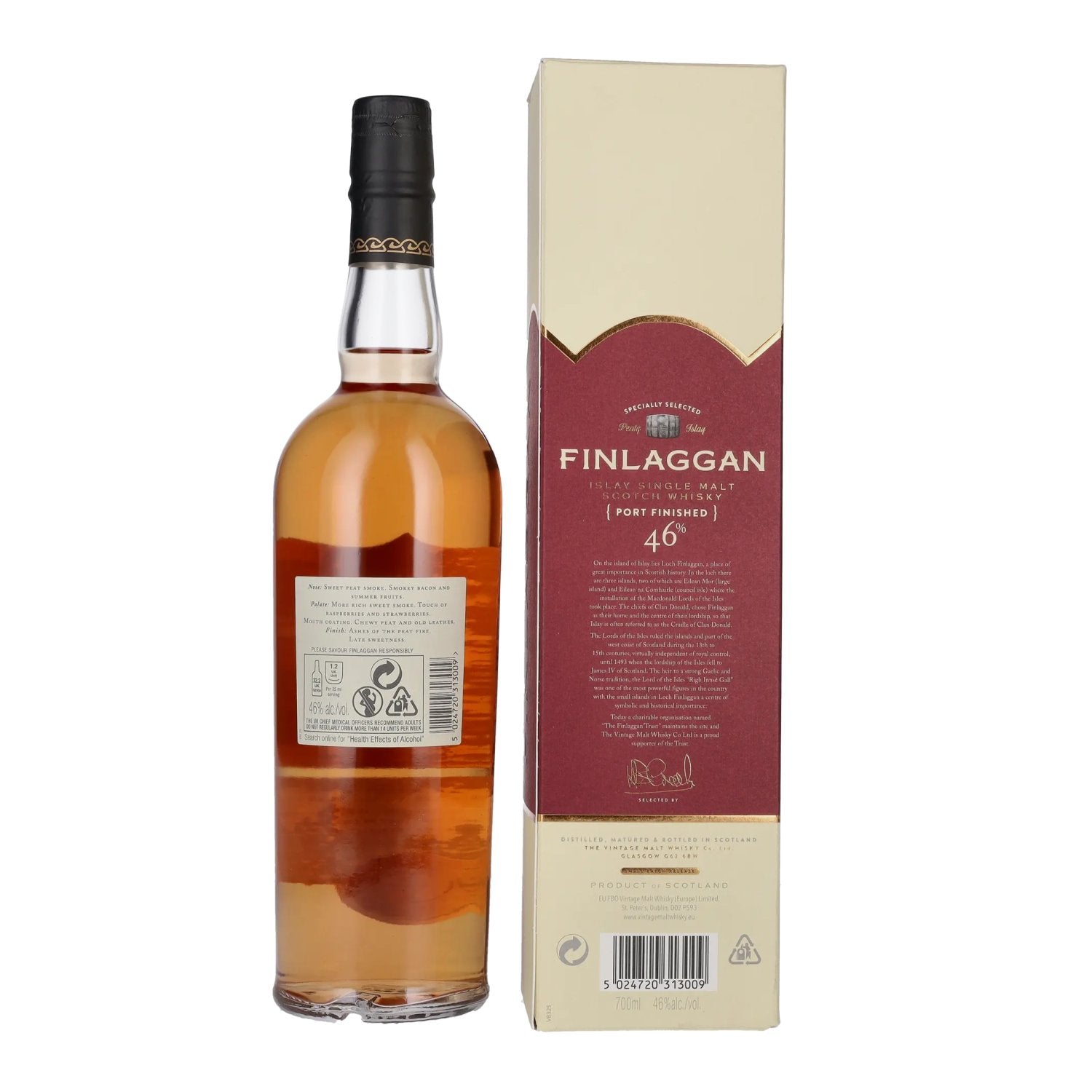 Finlaggan Port Wood Finished Single Malt Whisky 46% Vol. 0,7l in gift box