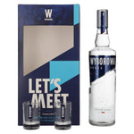 Wyborowa Wódka 37,5% vol. 0,7l dans une boîte cadeau avec 2 verres à shot