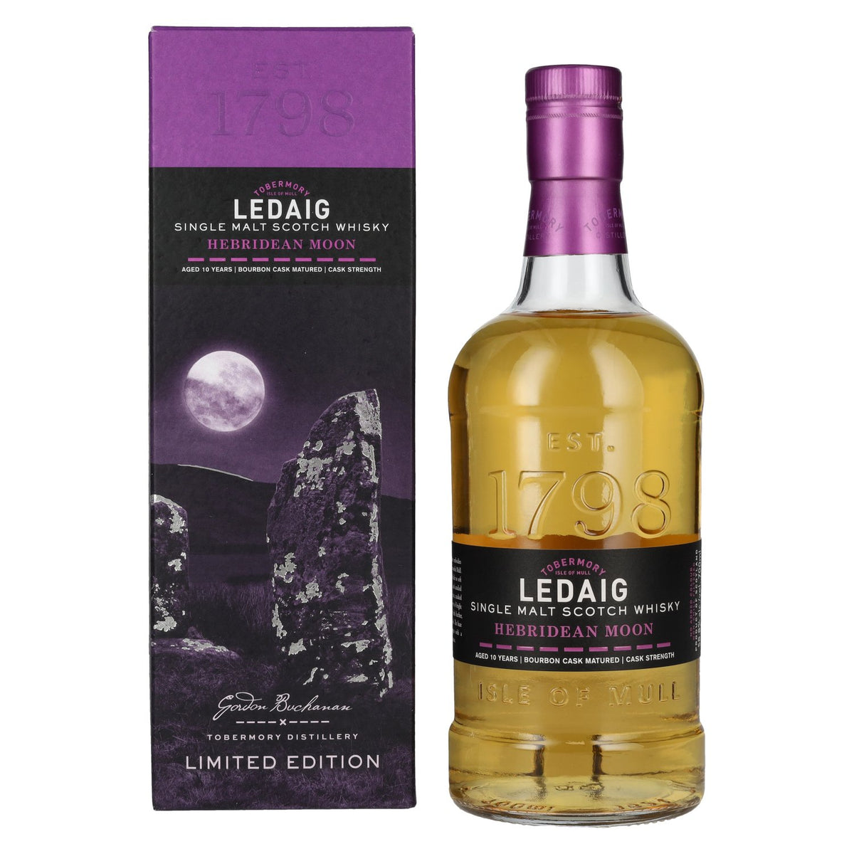 Ledaig 10 Years Old HEBRIDEAN MOON Single Malt Limited Edition 58,8% Vol. 0,7l in gift box