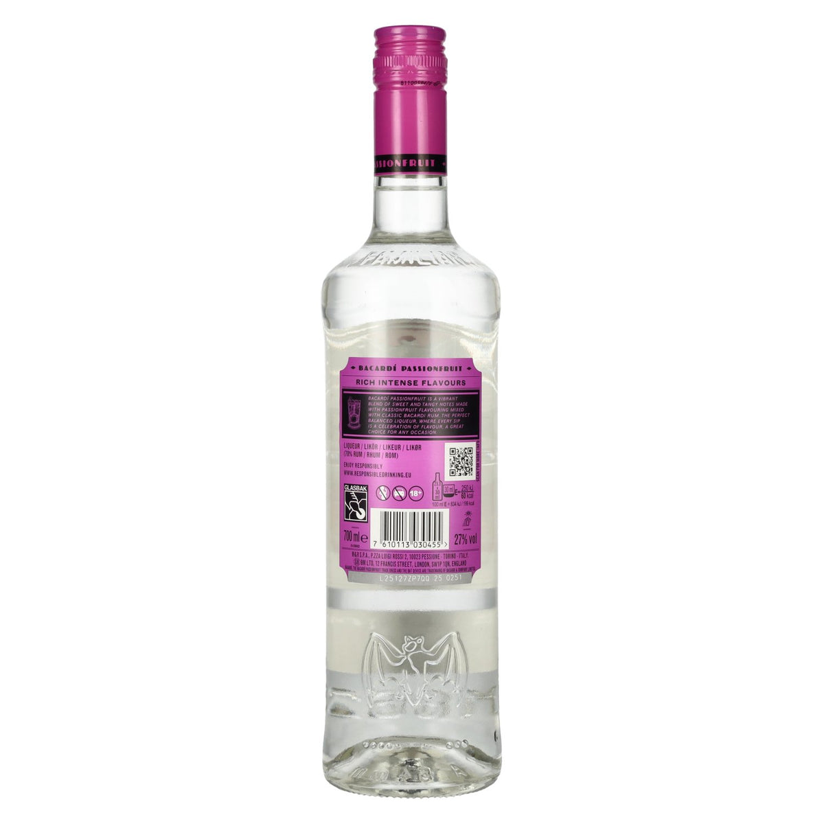 Bacardi PASSIONFRUIT Rum With Natural Flavours 27% Vol. 0,7l