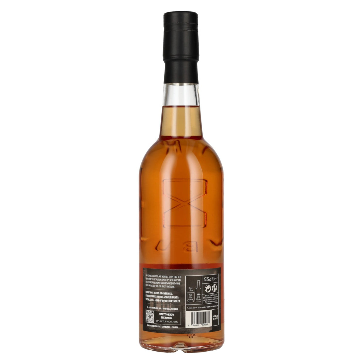 Holyrood Distillery NOIR Bordeaux Yeast Single Malt Scotch Whisky 47.1% ABV 0.7l
