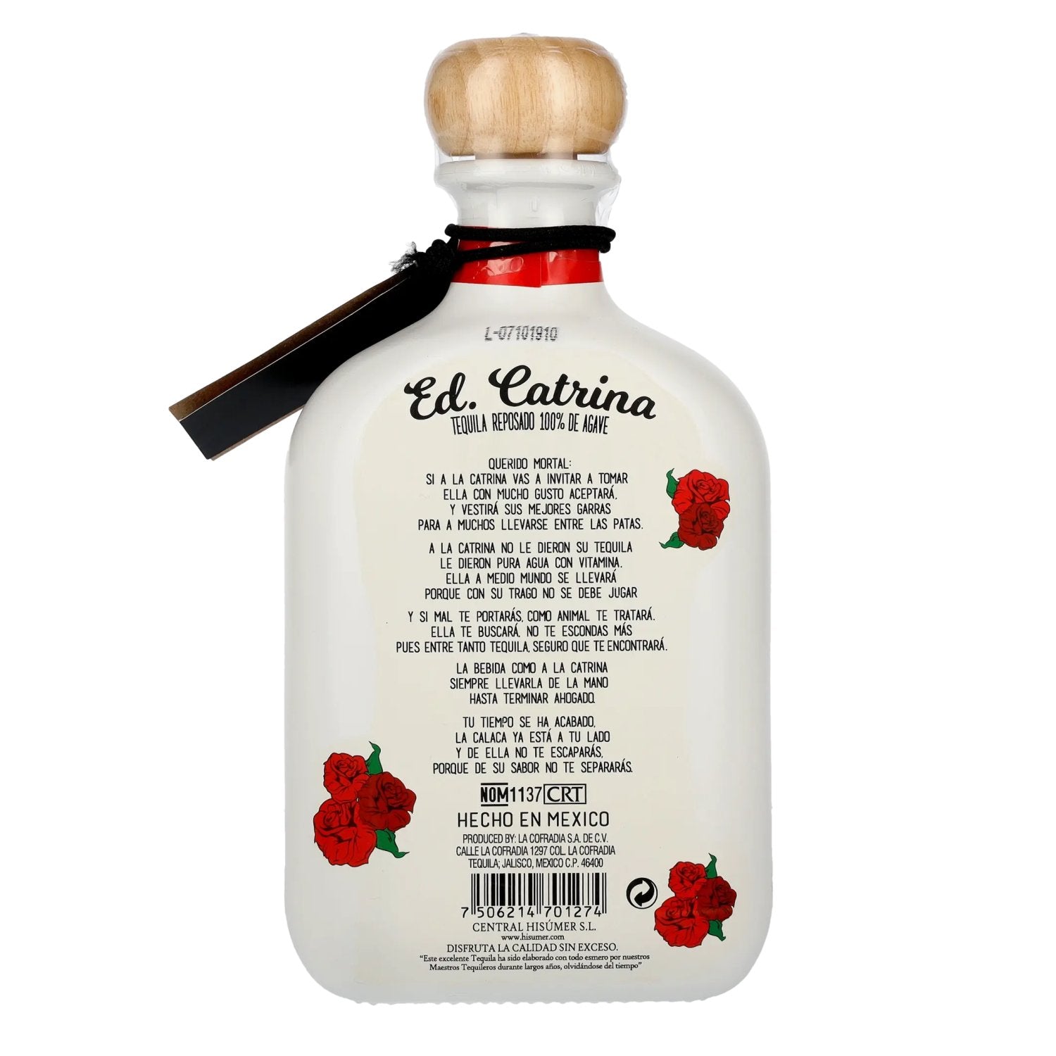 La Cofradia ED. CATRINA Tequila Reposado 100% de Agave 38% Vol. 0,7l
