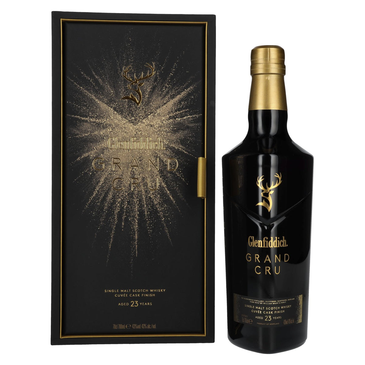 Glenfiddich 23 Years Old GRAND CRU Single Malt Scotch Whisky 43% Vol. 0,7l en boîte cadeau