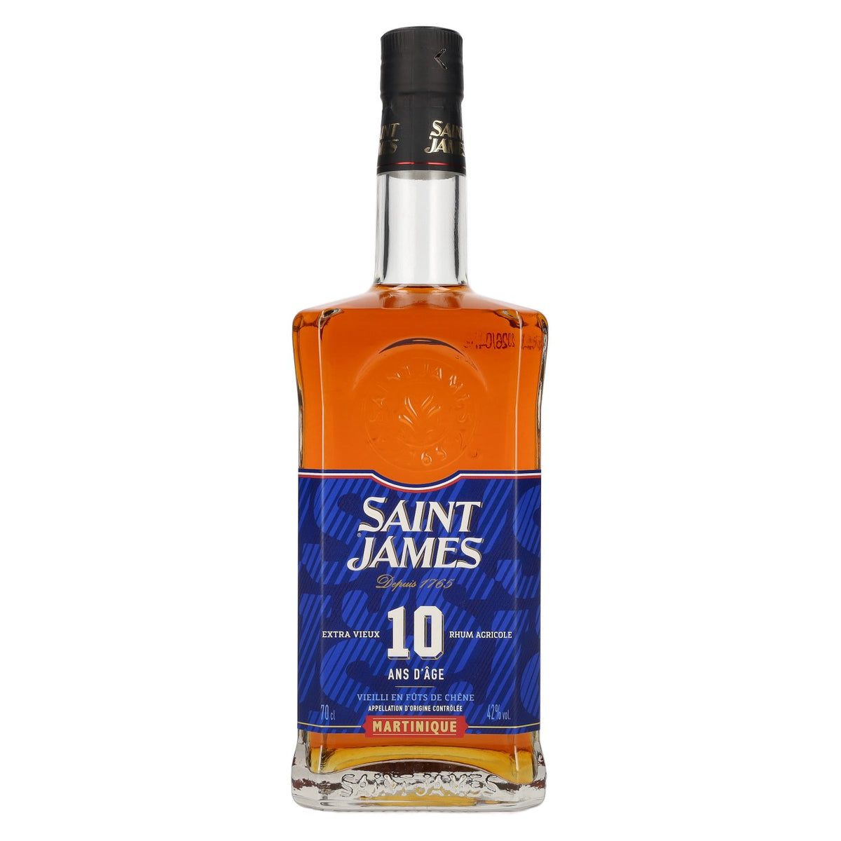 Saint James 10 ANS D'ÂGE Extra Vieux Rhum Agricole Martinique AOC Série Limitée 2025 42 % vol. 0,7 l