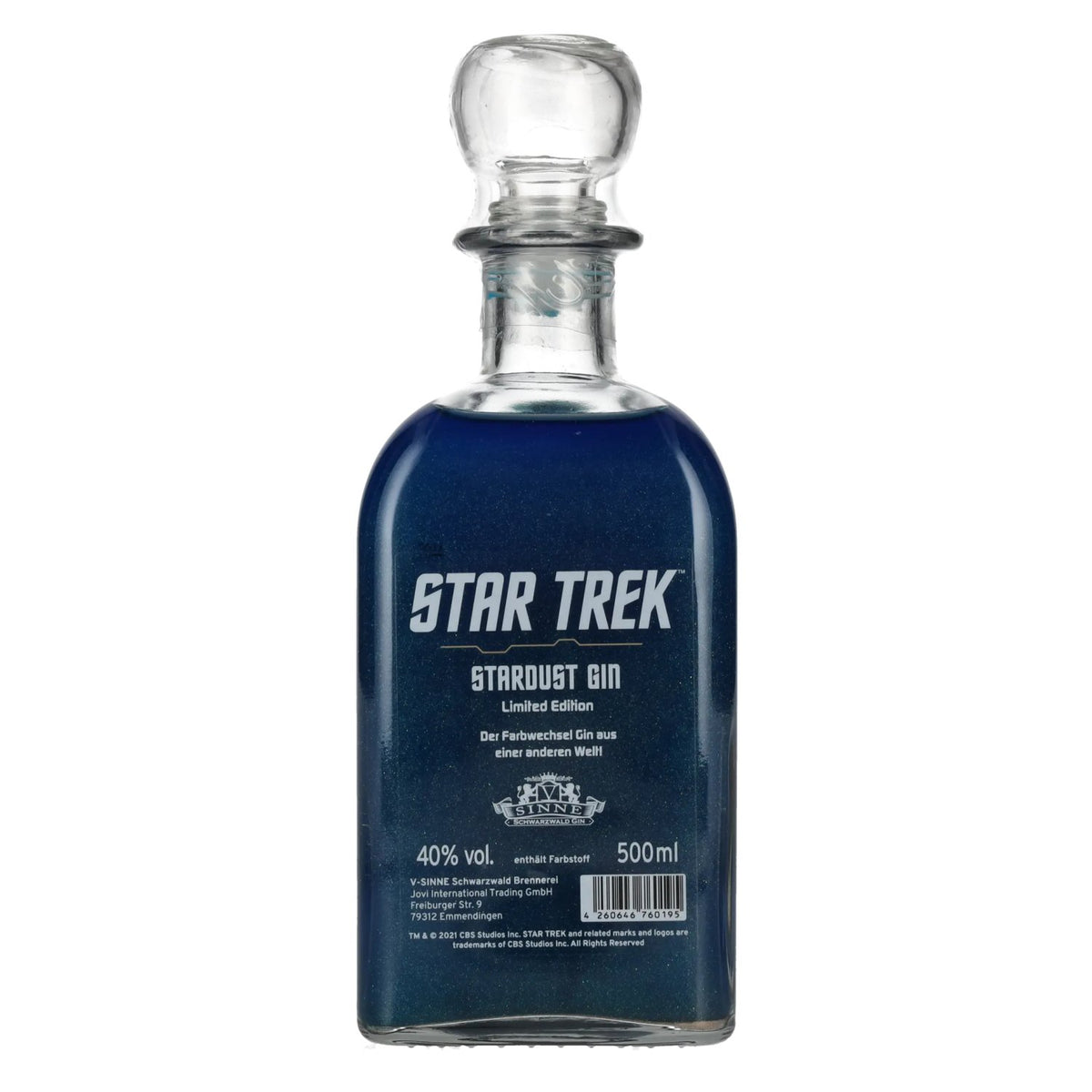 V-Sinne Schwarzwald STAR TREK Stardust Gin 40% Vol. 0,5l