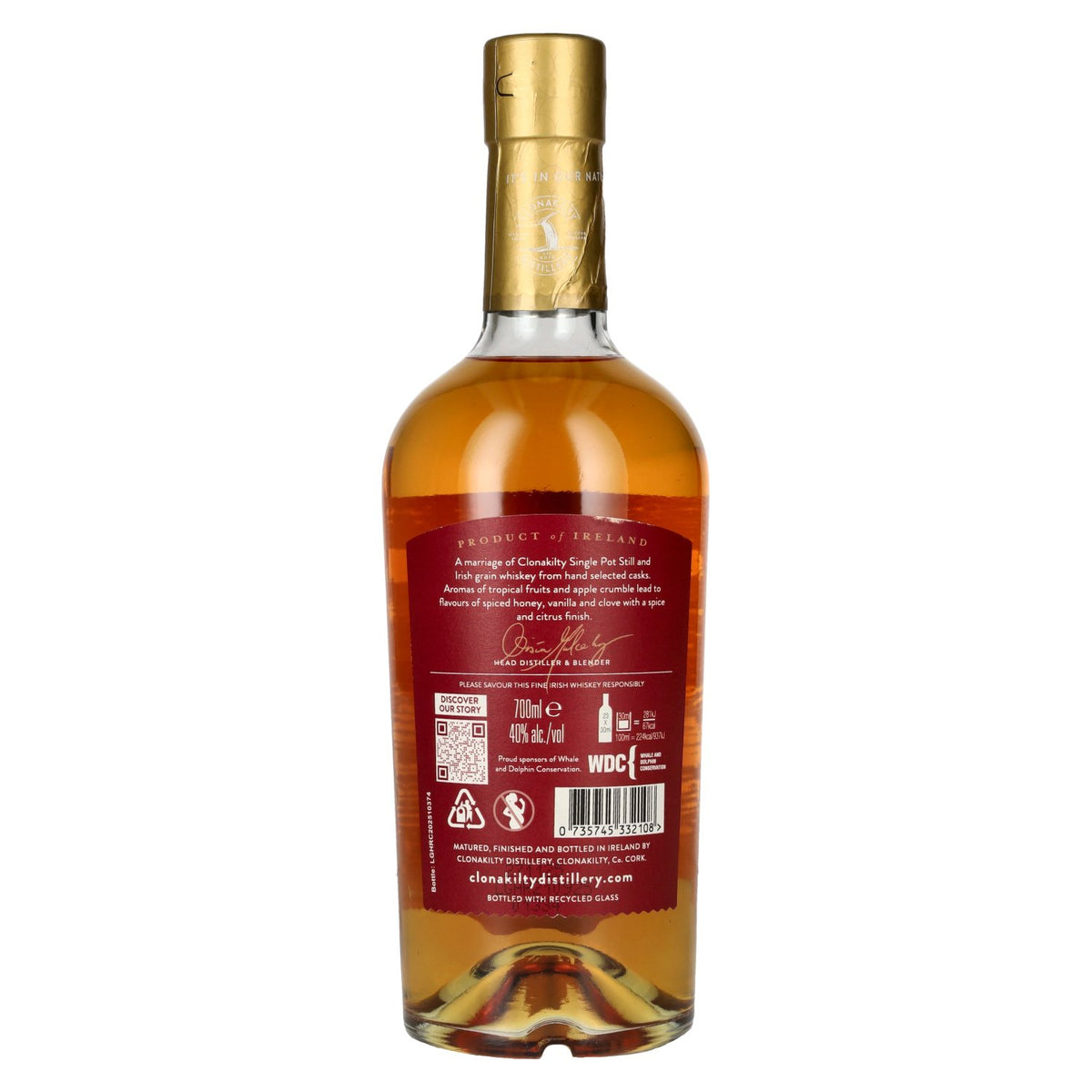 Clonakilty GALLEY HEAD Rum Cask-Matured Irish Whiskey 40% vol. 0.7 l