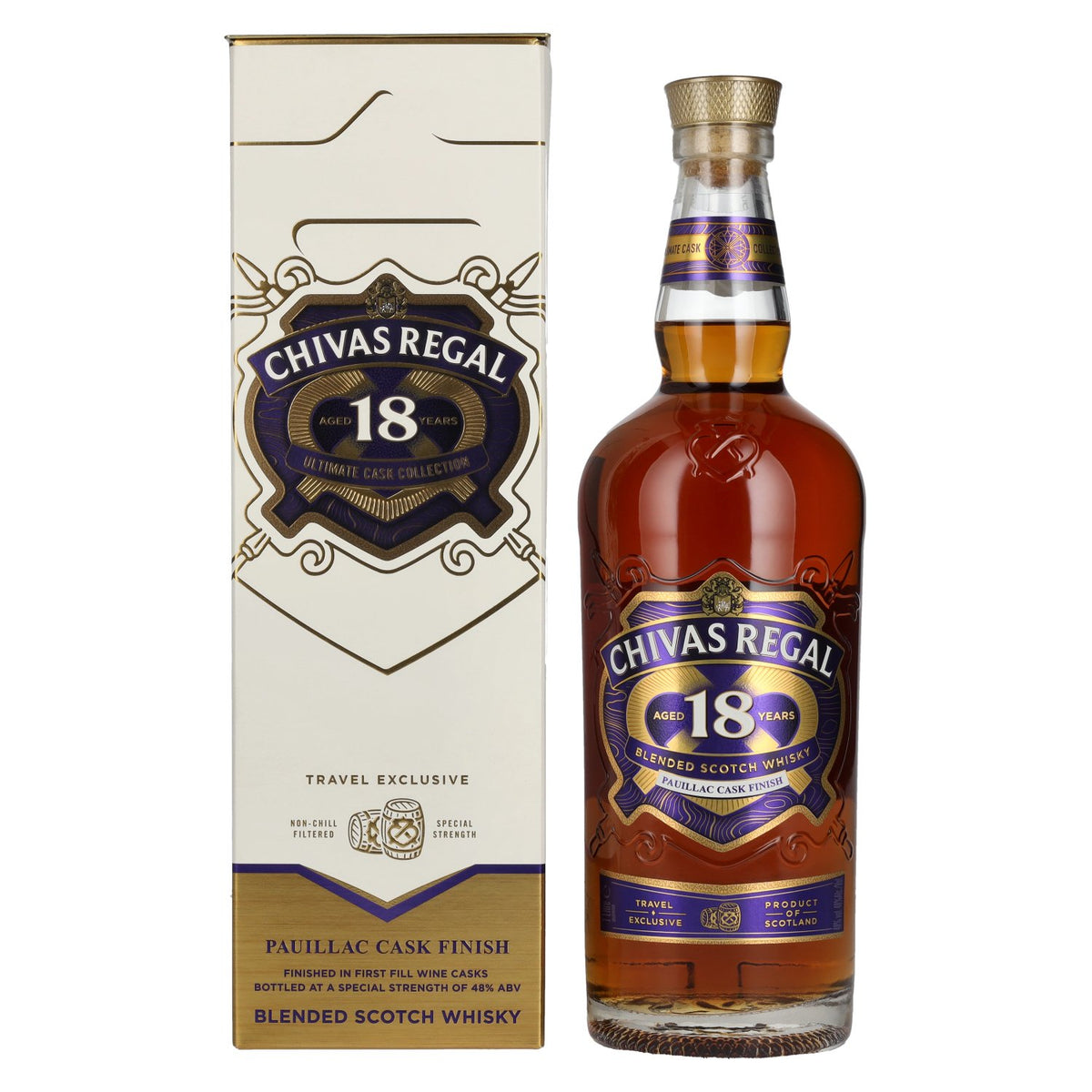 Chivas Regal 18 Years Old ULTIMATE CASK COLLECTION Pauillac Cask Finish 48% Vol. 1l en boîte cadeau