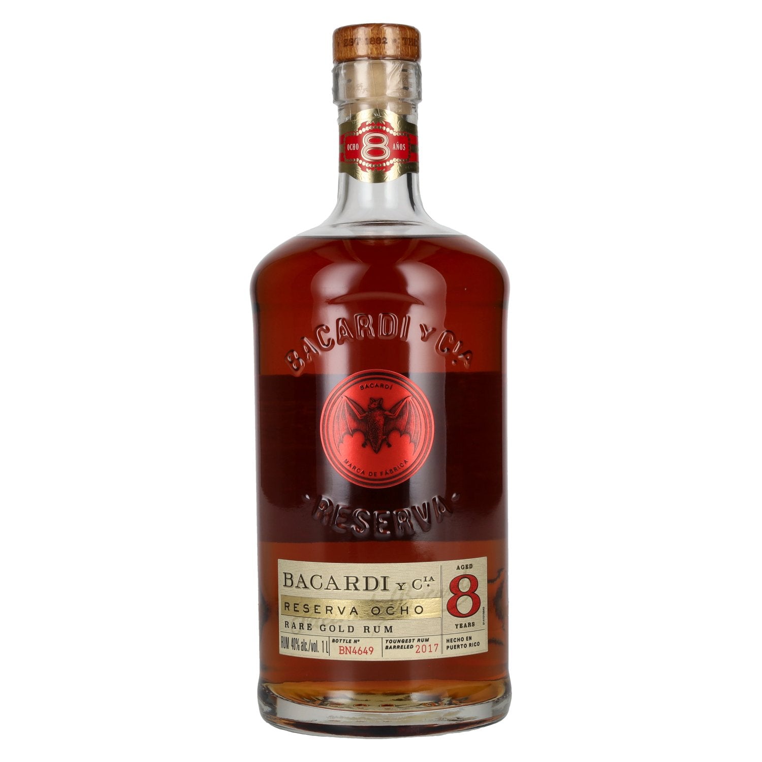 Bacardi 8 Años RESERVA OCHO Rare Gold Rum 40% Vol. 1l