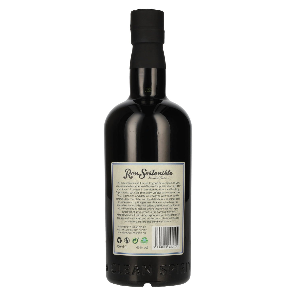 Ron Sostenible 12 Years Old Experimental Cognac Cask 43% Vol. 0,7l